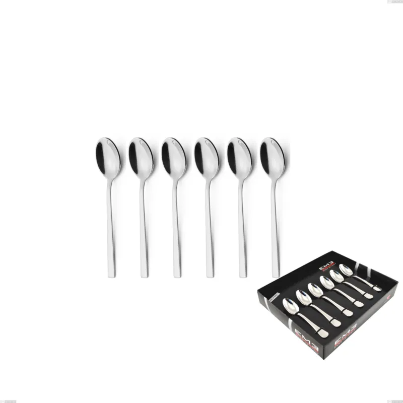 Confezione vetrina 6 pezzi moka fashion, acciaio 18/10 aisi 304 inox lucido, spessore 3 mm mm Eme Posaterie Sconto