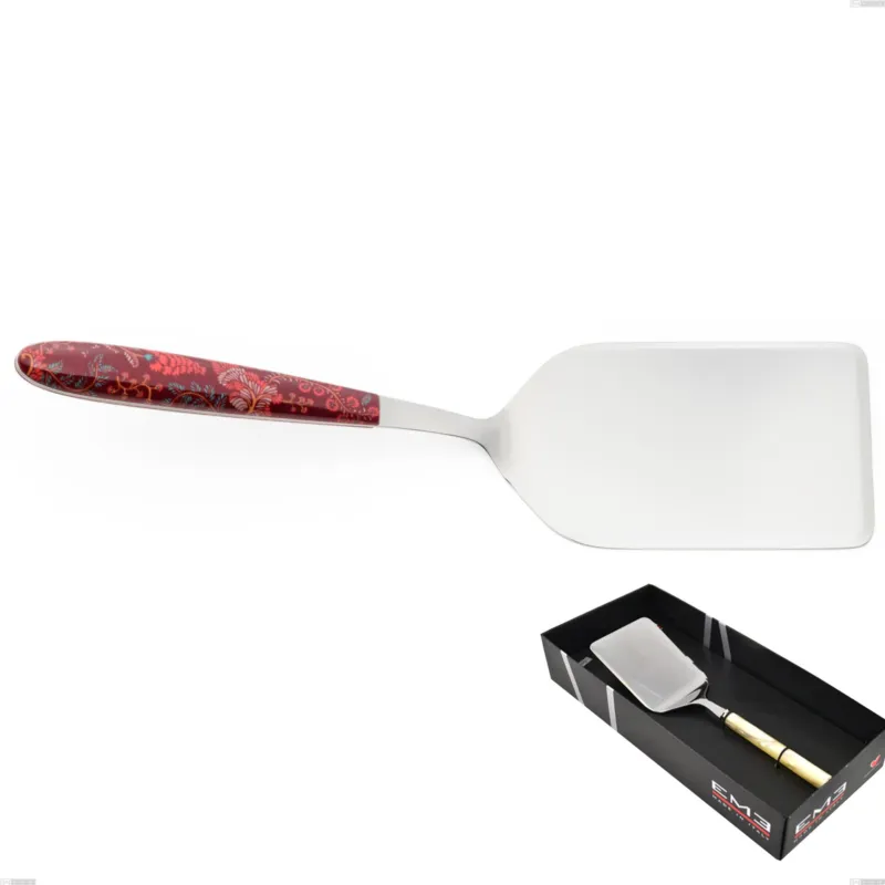 Novità Confezione vetrina 1 pezzo pala lasagne vero samarcanda, acciaio 18.0 nickel free, manicatura pbt sublimato acciaio lucido Eme Posaterie