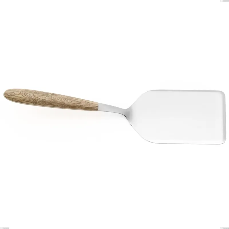 Pala lasagne vero pino, acciaio 18.0 nickel free, manicatura pbt sublimato acciaio lucido, lunghezza 240 mm Eme Posaterie Super Prezzo