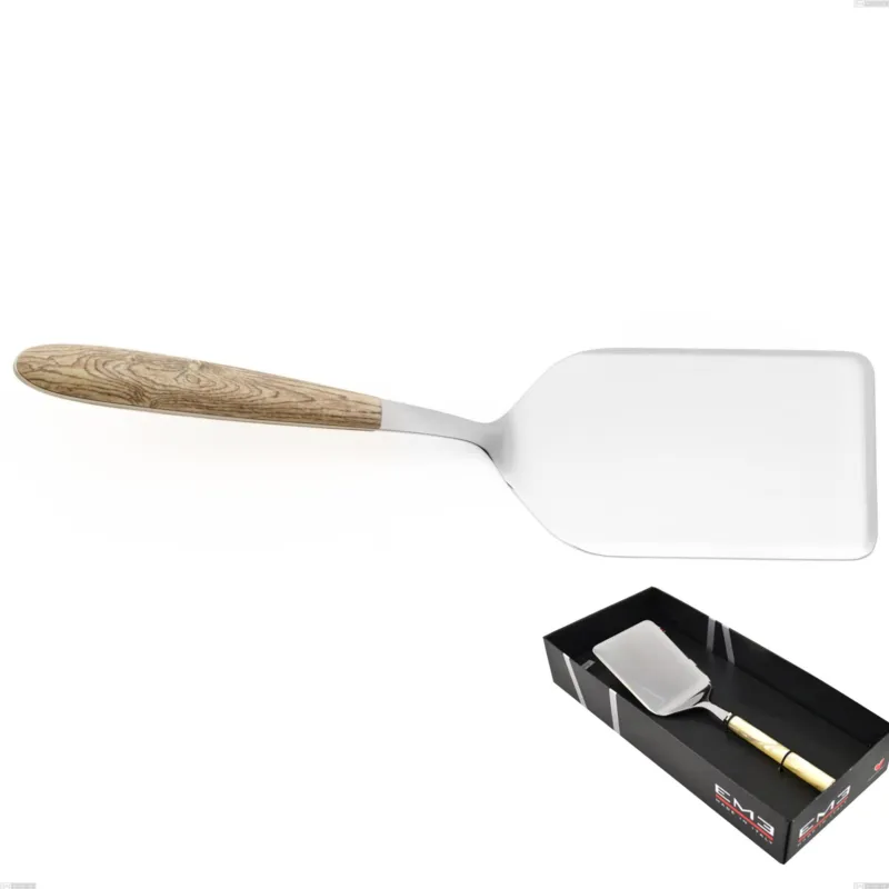 Confezione vetrina 1 pezzo pala lasagne vero pino, acciaio 18.0 nickel free, manicatura pbt sublimato acciaio lucido Eme Posaterie Promo Stagionale