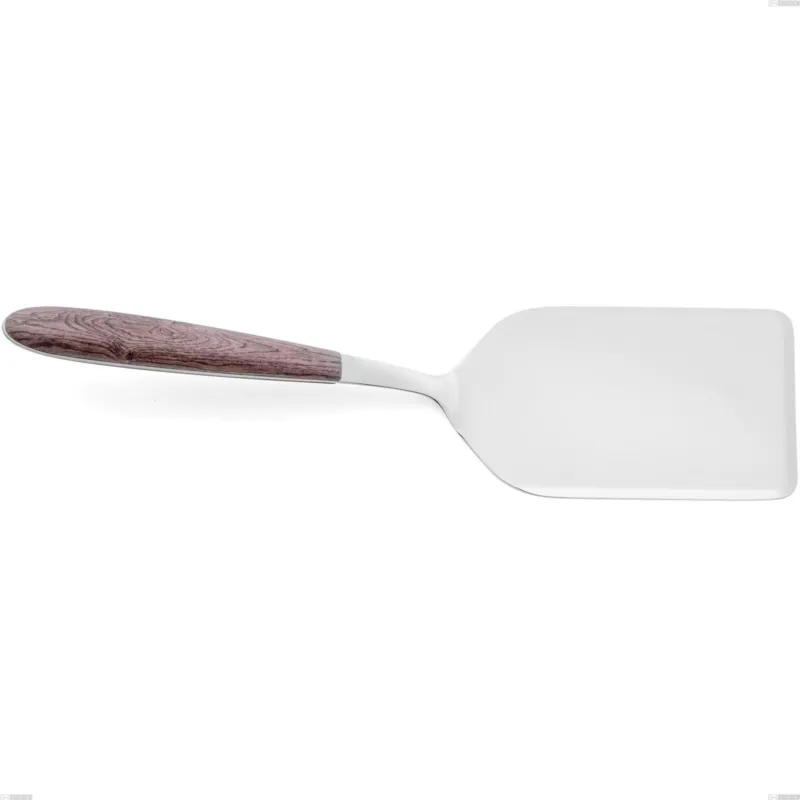 Promozione Pala lasagne vero noce, acciaio 18.0 nickel free, manicatura pbt sublimato acciaio lucido, lunghezza 240 mm Eme Posaterie