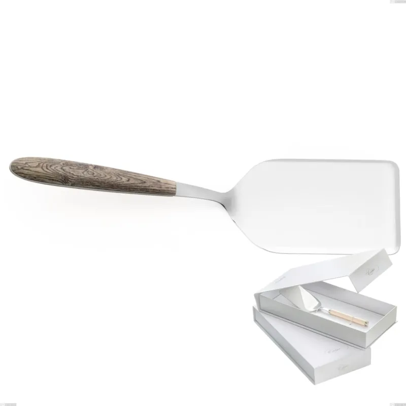 Compra Online Confezione a libro 1 pezzo pala lasagne vero larice, acciaio 18.0 nickel free, manicatura pbt sublimato acciaio lucido Eme Posaterie