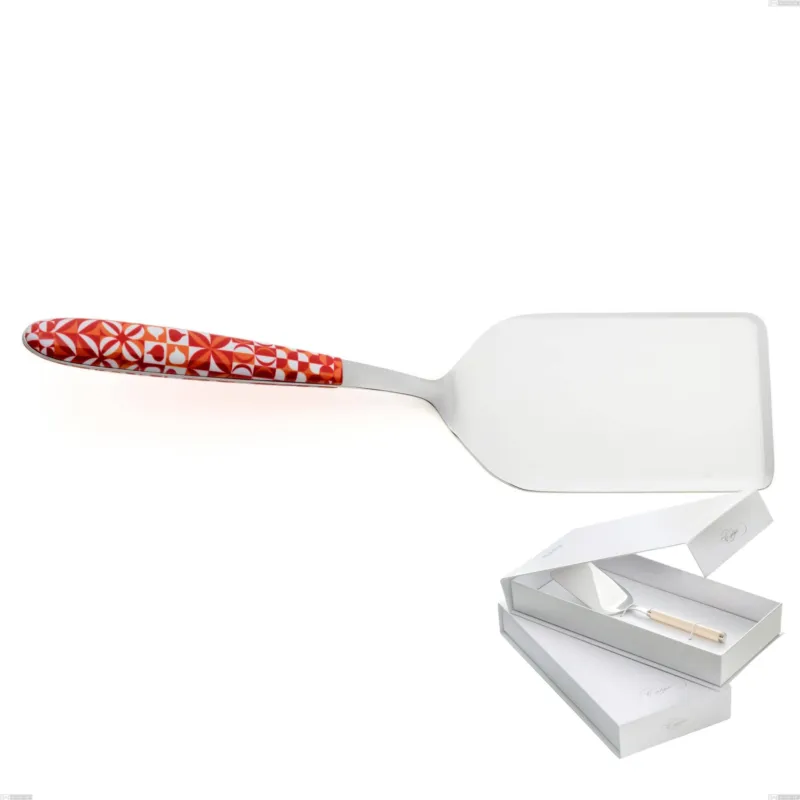 Confezione a libro 1 pezzo pala lasagne vero circle, acciaio 18.0 nickel free, manicatura pbt sublimato acciaio lucido Eme Posaterie Affare