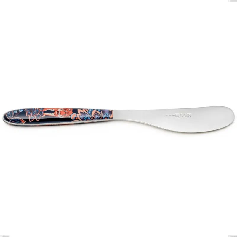 Spalmaburro piccolo vero pechino, acciaio 18.0, dimensione 152 mm manicatura pbt sublimato acciaio lucido, lunghezza 160 mm Eme Posaterie Prezzo Conveniente