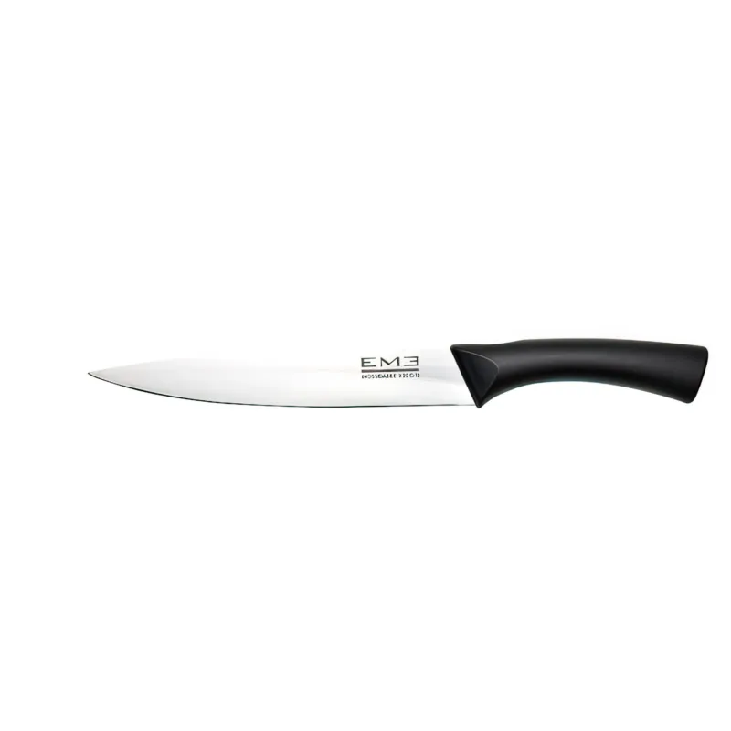 Coltello arrosto LOVE ME realizzato in acciaio 18/10, manico ergonomico Lama 20 cm - Misura totale 32 cm Eme Posaterie Consegna Rapida