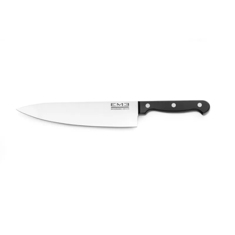 Compra Online Coltello da cucina in acciaio inossidabile Rodeo Manico IN POM rivettato cm 20, colore nero , manico nero Eme Posaterie