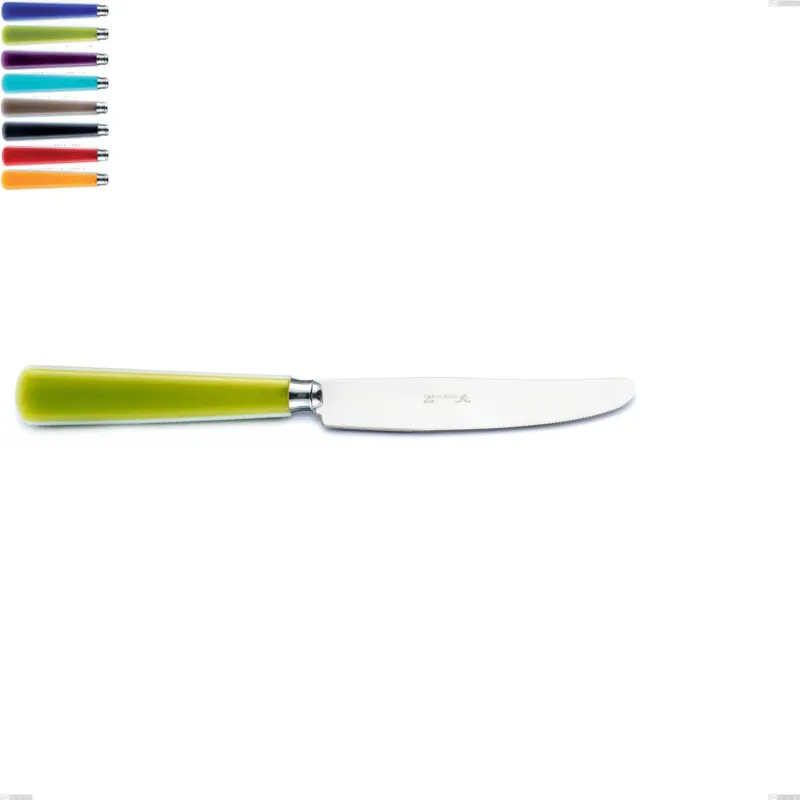 Economico Coltello tavola candy eme, Acciaio 18/10 AISI 304 Lucido manicatura acrilico Eme Posaterie viola 2623