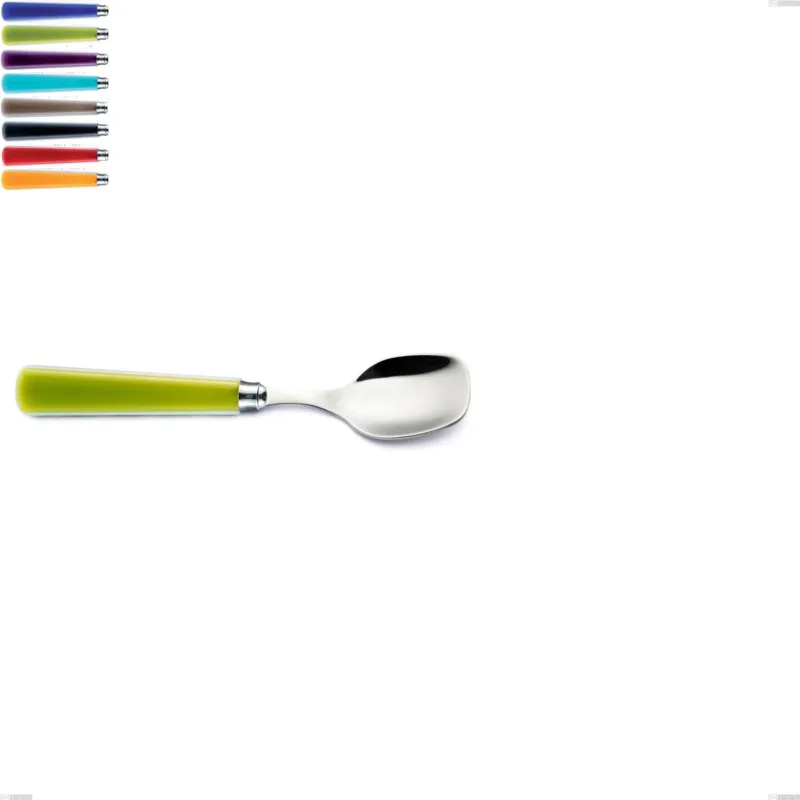 Cucchiaio gelato candy eme, Acciaio 18/10 AISI 304 Lucido manicatura acrilico Eme Posaterie viola 2623 Offerta Speciale