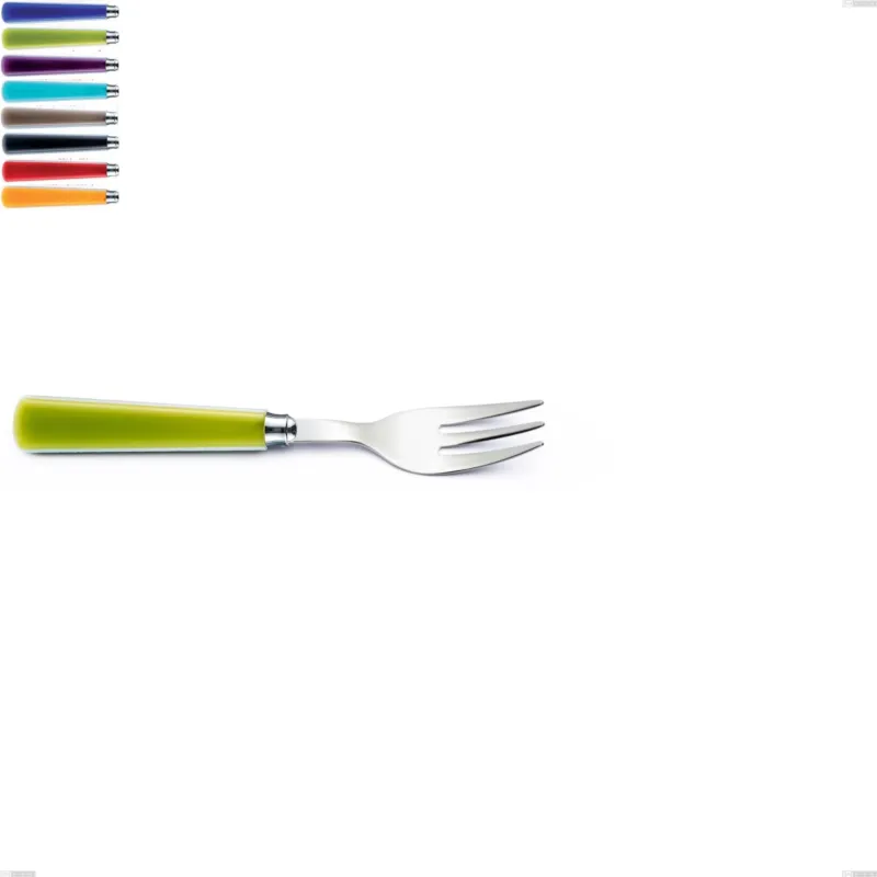 Forchetta dolce candy eme, Acciaio 18/10 AISI 304 Lucido manicatura acrilico Eme Posaterie viola 2623 Più Venduto