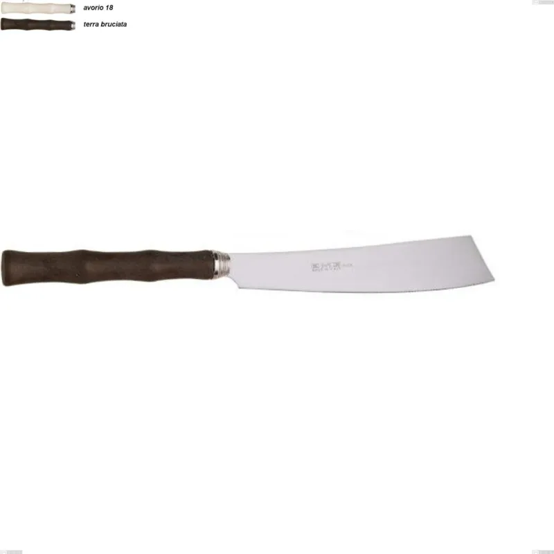 Compra Adesso Coltello torta acqua eme, Acciaio 18/10 AISI 304 lucido manicatura acrilica, lunghezza 237 mm Eme Posaterie terra bruciata