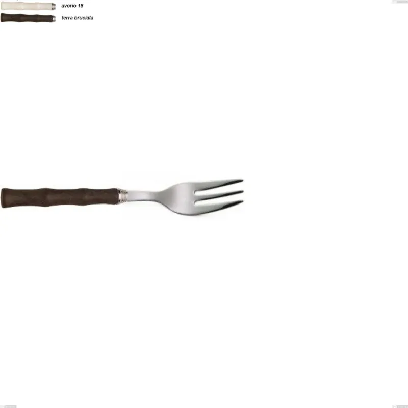 Offerta Lampo Forchetta dolce acqua eme, Acciaio 18/10 AISI 304 lucido manicatura acrilica, lunghezza 150 mm Eme Posaterie terra bruciata