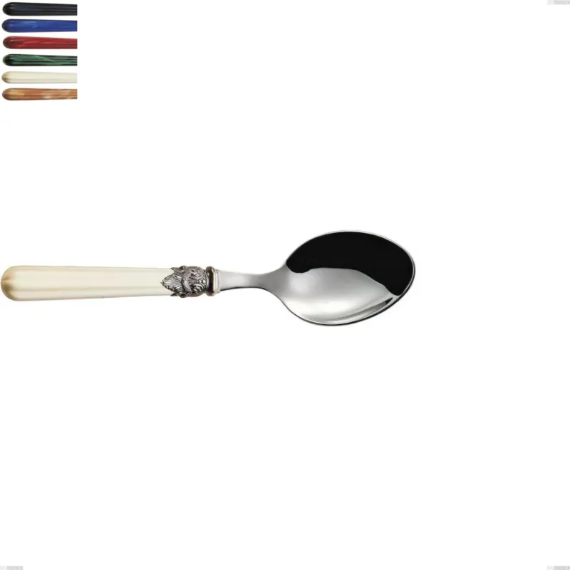 Cucchiaino frutta versailles, Acciaio 18/10 AISI 304 Lucido manicatura acrilico , lunghezza 178 mm Eme Posaterie blu 2 Prezzo Di Fabbrica