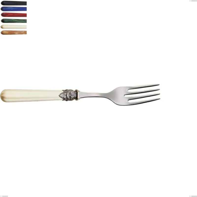Forchetta pesce versailles, Acciaio 18/10 AISI 304 Lucido manicatura acrilico , lunghezza 209 mm Eme Posaterie blu 2 Occasione
