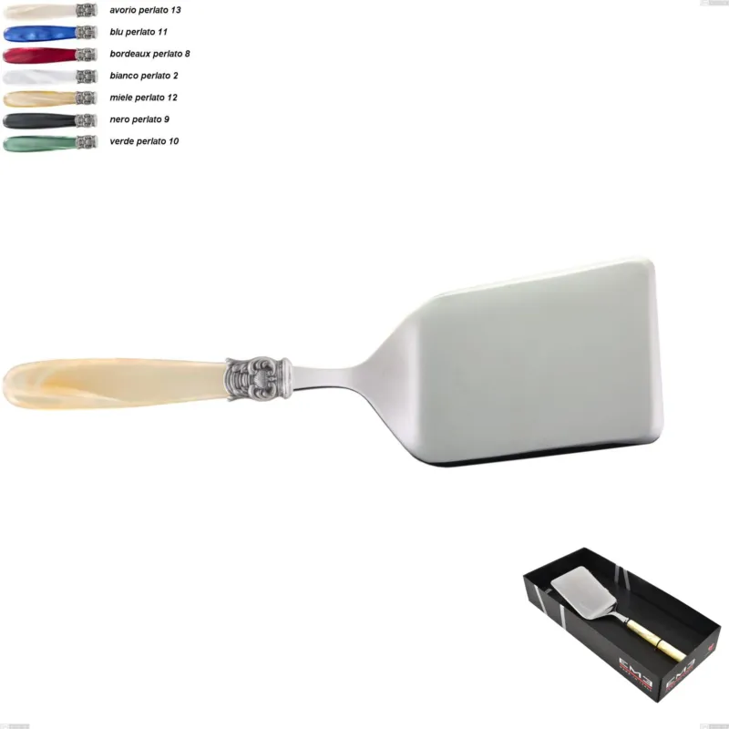 Confezione vetrina 1 pezzo pala lasagne mona lisa, Acciaio 18/10 AISI 304 Lucido manicatura acrilico perlato Eme Posaterie avorio perlato 13 Consegna Rapida