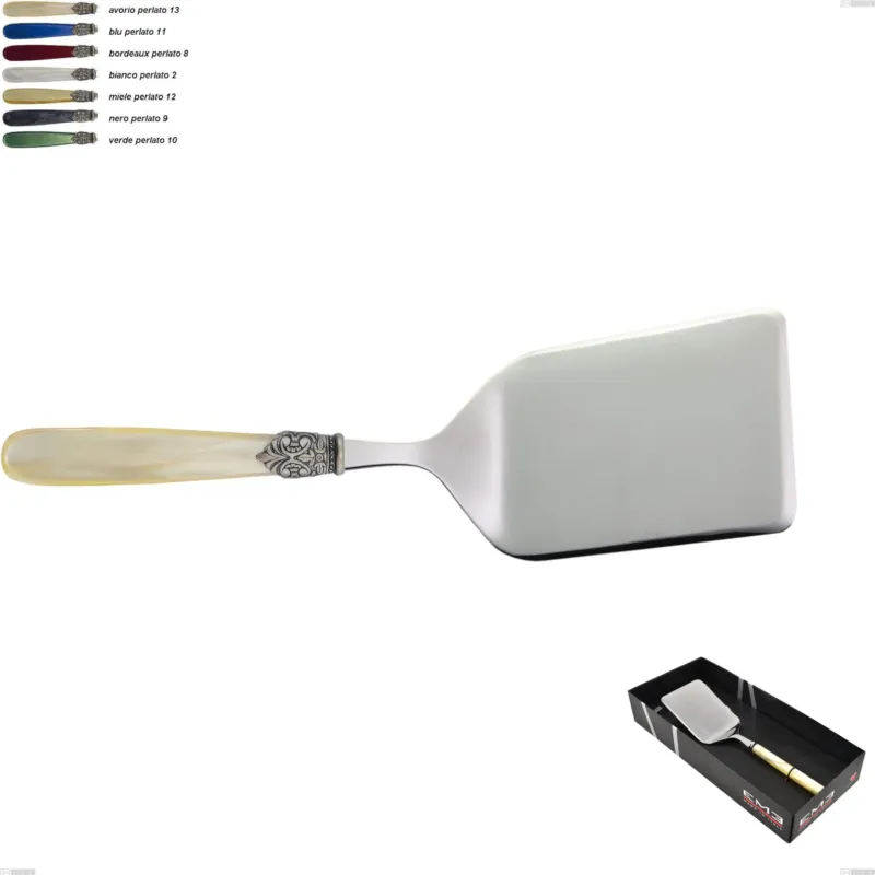 Confezione vetrina 1 pezzo pala lasagne georgian, Acciaio 18/10 AISI 304 Lucido manicatura acrilico perlato Eme Posaterie avorio perlato 13 Must-Have