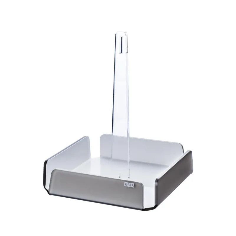 Antipastiera quadrata 4 scomparti bianco monosatinato, dimensioni 18x18xH23 cm, spessore 5 mm ideale per servire aperitivi e stuzzichini tortora satinato Vesta Ultimissimo Modello
