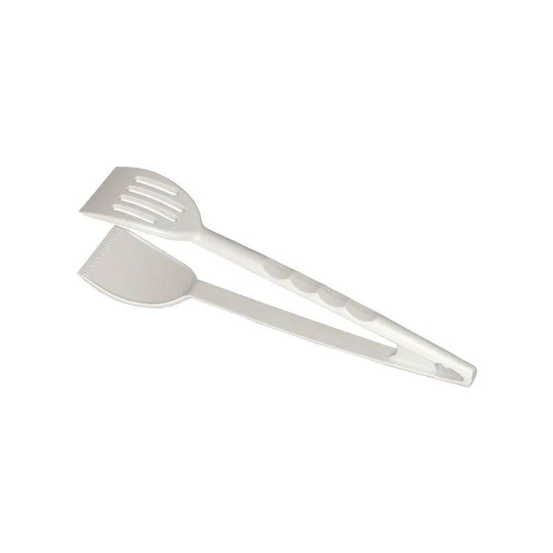 Pinze Insalata in Nylon 27,5 cm resistente fino a 210 gradi colore grigio perla adatta alle superfici antiaderenti Eme Posaterie Economico