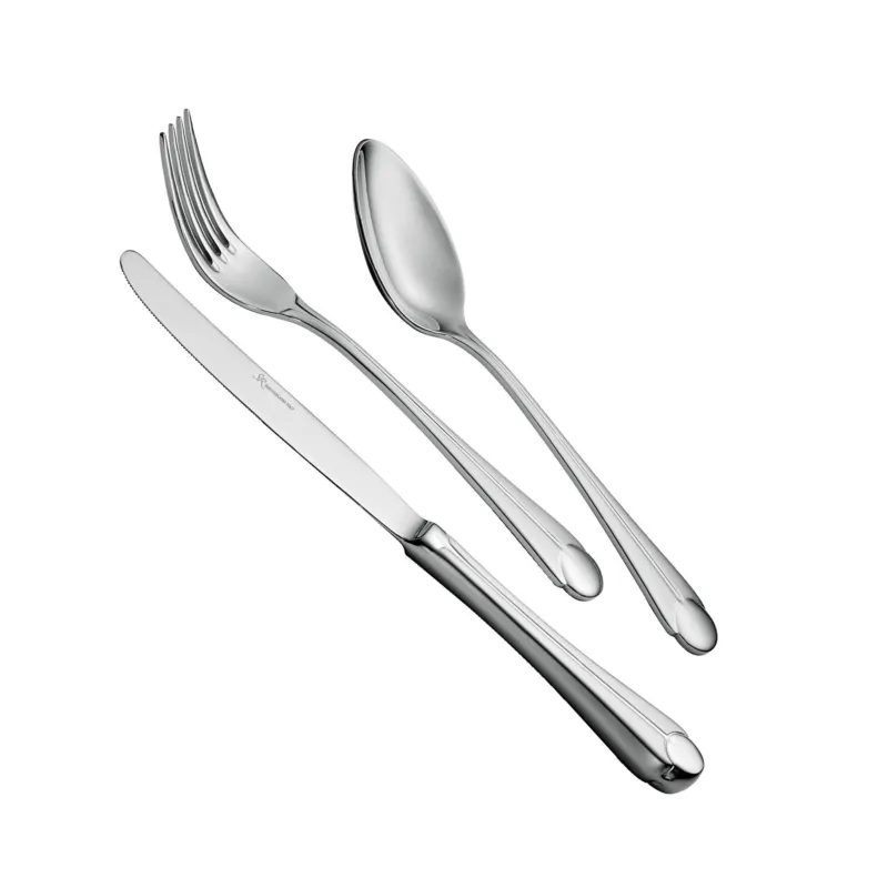 Servizio Posate NACRE‘ 24 pezzi acciaio inox 18.10 (AISI304) Lucido spessore 3.5 mm in Confezione Regalo Eme Posaterie Economico