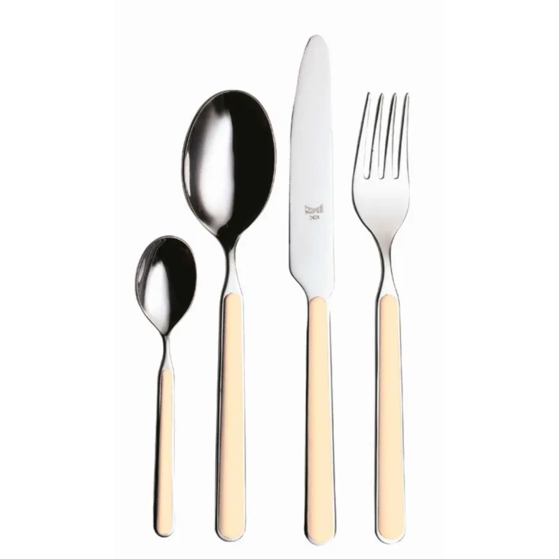 Compra Online Place set. 20 pezzi fantasia in Acciaio Inossidabile, colore Vaniglia, Lavabile in lavastoviglie MEPRA S.p.a.