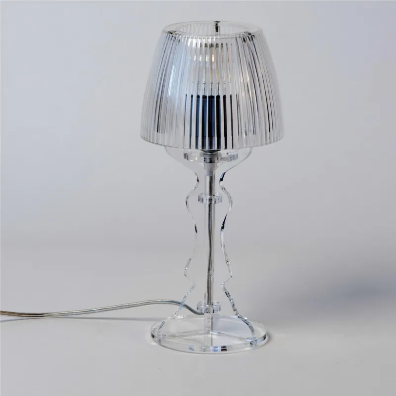 Lampada da tavolo Abat Jour Piccola LADY in Cristallo acrilico diametro Ø14xh31cm Trasparente Vesta Nuovo Arrivo