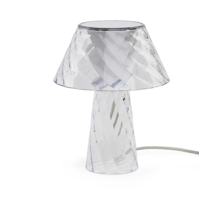 Lampada da Tavolo Abat-Jour in Metacrilato TATA 20x20x25h cm IP 20 Attacco G9 1xMAX 5 W Dotate di filo elettrico colore Trasparente Emporium Novità
