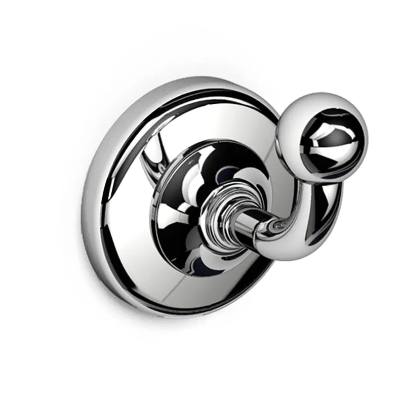 Solo Oggi Appendino in ottone cromato BRITISH 6.0x6.5Xh7 cm Stile Inglese Classico primo Novecento acciaio inox lucido IBB 1974