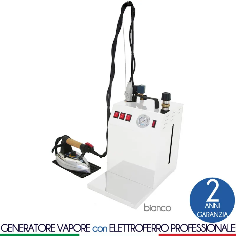 Bestseller Ferro da Stiro professionale con caldaia Maxi Vapor Plus Bianco da 5 Lt dotato di ferro da stiro professionale generatore di vapore professionale Bieffe ferro pesante Bieffe Srl
