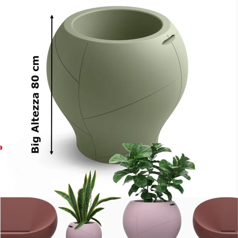 Vaso dalle forme morbide e avvolgenti, Vera Pot BIG Dimensioni 80x h 76,5 cm - OUTDOOR INDOOR- OPA COLORE Agata Lyxo Design Miglior Prezzo