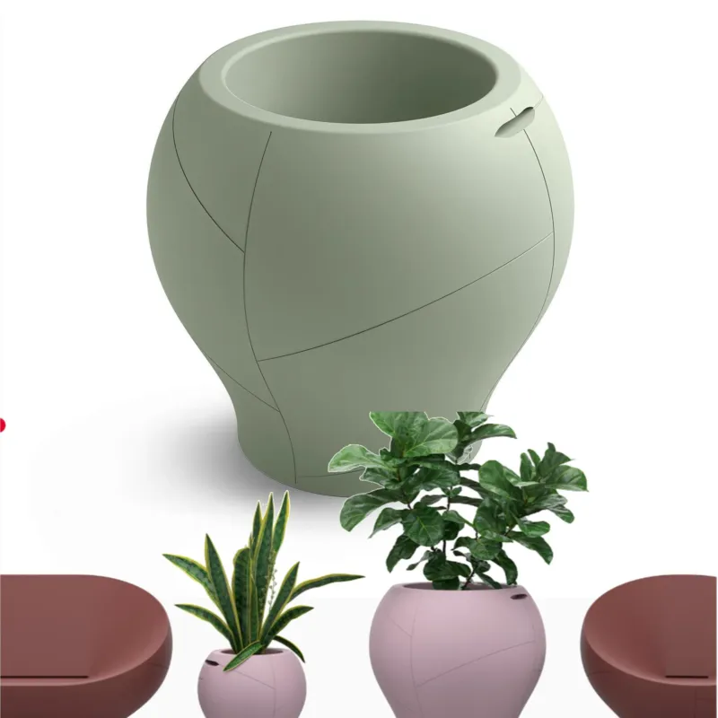 Promozione Vaso dalle forme morbide e avvolgenti, Vera Pot SMALL Dimensioni 50x h 48 cm - OUTDOOR INDOOR- OPA COLORE Giada Lyxo Design