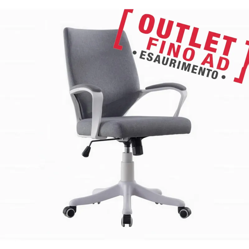 Super Prezzo Sedia operativa VALLEJO Rivestimento in tessuto nero e rete tecnica Dimensione 43x48,5x h 90 max 100 cm nero, per casa ed ufficio Archimede System