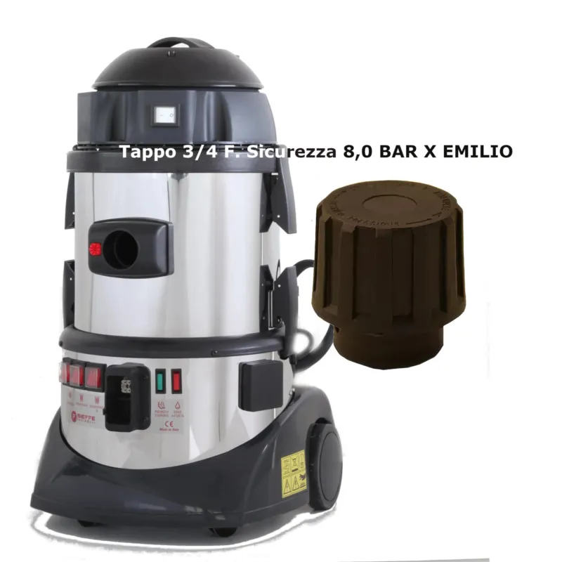 Tappo universale 3/4 con guarnizione per tutti Gli EMILIO Bieffe sicurezza fino 8 bar COLORE NERO, Ricambio Originale Bieffe Farinelli Bieffe Srl Bestseller