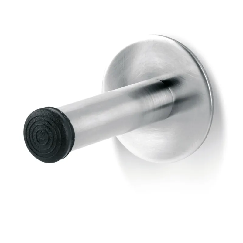Fermaporta da Muro dimensioni 6 x 9xh 6 cm Grand Hotel Acciaio inox Lucido con gomma IBB 1974 Saldi