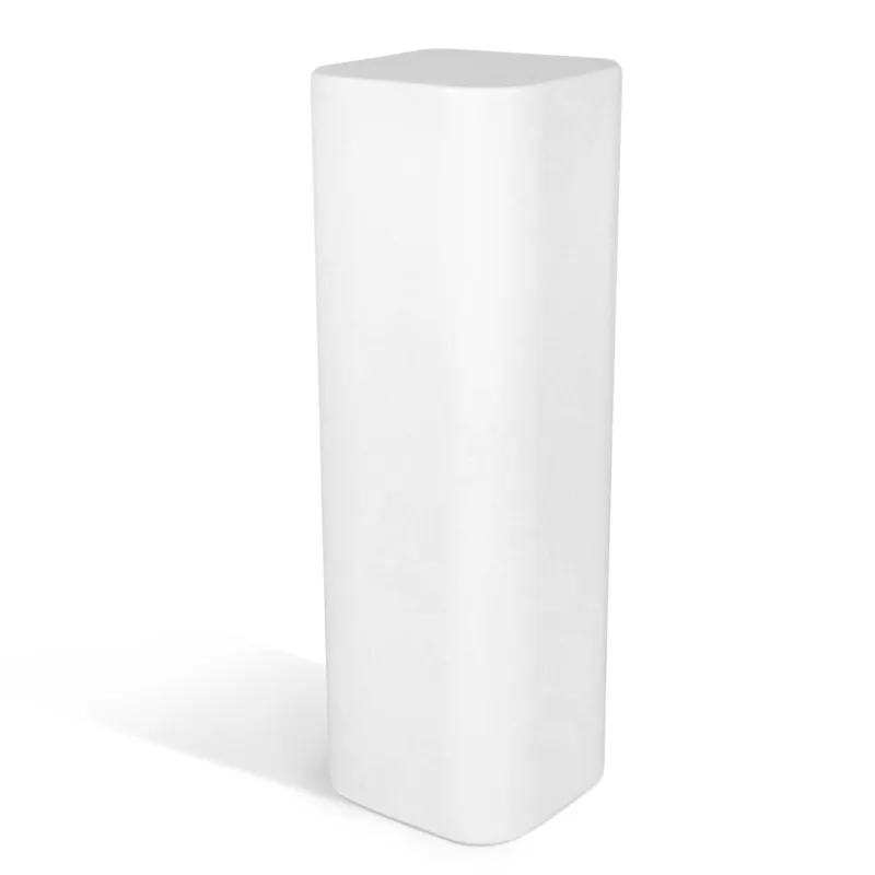 Colonna in polietilene, SWEET TABLE 90 Dimensioni 30x30x h90 cm ideale per un ambiente esterno ed interno colore bianco Kloris Reso Gratuito