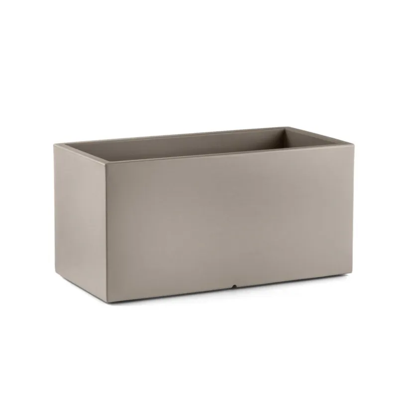 Cassetta rettangolare per fiori LOTO Dimensioni 40x80x h 40 cm -peso 7 kg interno ed Esterno colore Ambra Lyxo Design Prezzo Basso