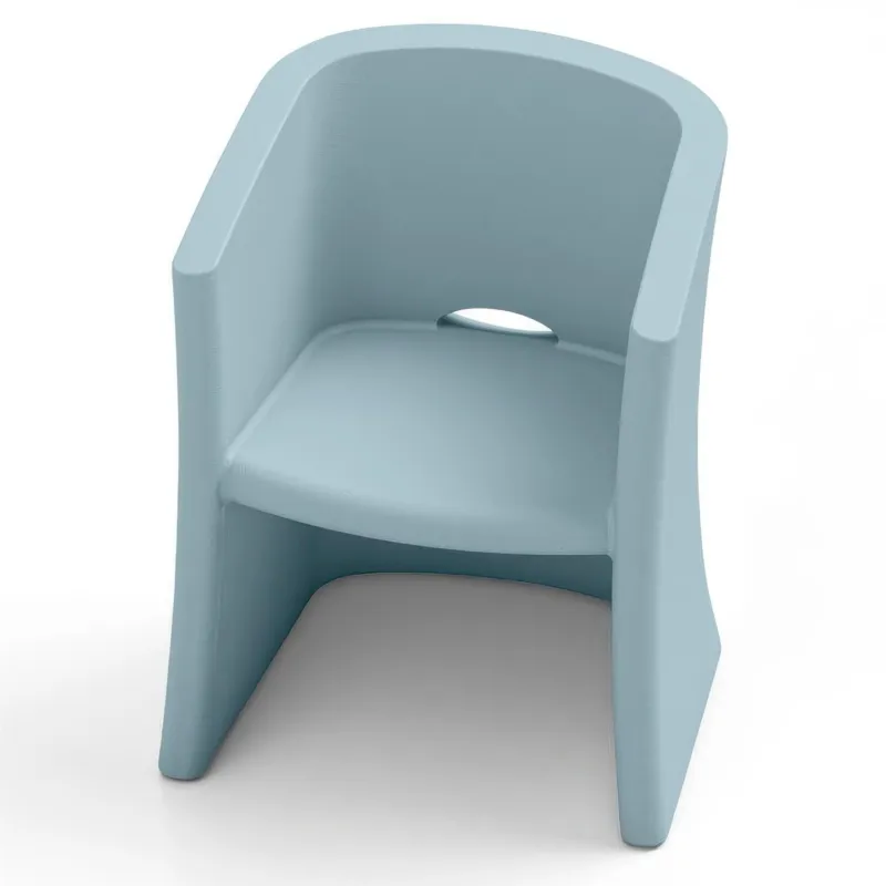 Scelto Dai Clienti Poltrona Struttura Leggera e Robusta di Design BREEZE Dimensioni 100x91x h 80 cm -peso 10 kg seduta ampia e confortevoli colore bianco Zaffiro Lyxo Design