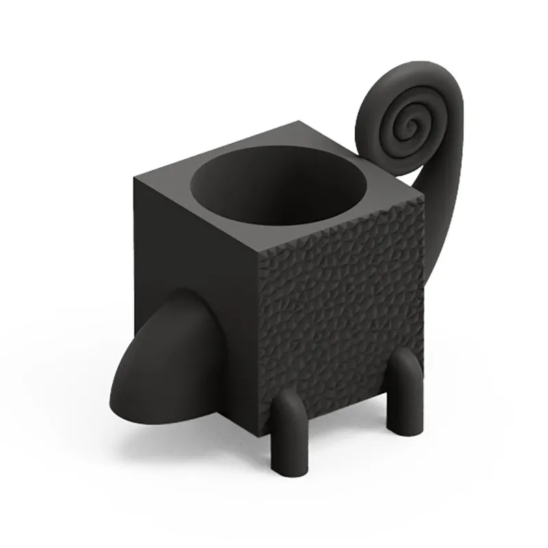 Contenitore Multifunzione FERA CAMA , il Camaleonte di Design Dimensioni 26,5x43,6x h43,3 cm vaso, a portaoggetti o a elemento decorativo colore onice Lyxo Design Compra Adesso
