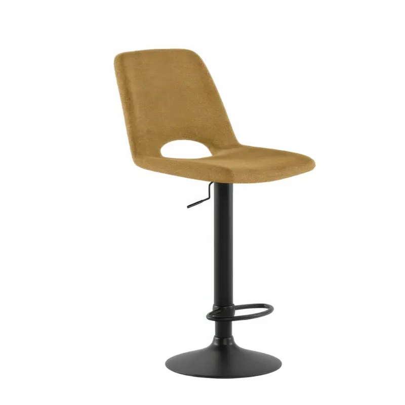 Promozione Sgabello in Tessuto ALEX Design twist Dimensioni 45x 52x h 88,5-Max 103,5 cm tessuto Easy-Clean Giallo Stones Srl