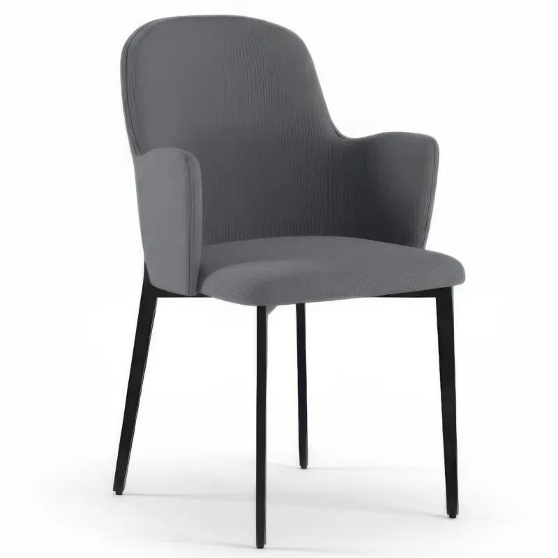 Occasione Imperdibile Poltroncina Imbottita, forme morbide tessuto easy-clean, SOPHIA Dimensioni 53,5x62,5x h 80 cm colore colore Grigio Chiaro Stones Srl