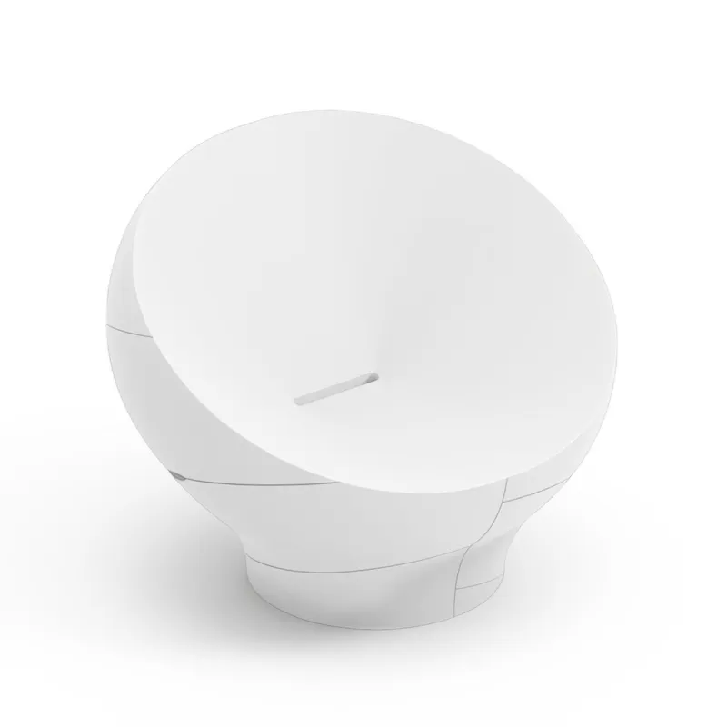A Buon Prezzo Poltrona Struttura Leggera e Robusta di Design VERA Dimensioni 100x91x h 80 cm -peso 15 kg richiama la grazia di un giardino zen colore bianco Lyxo Design