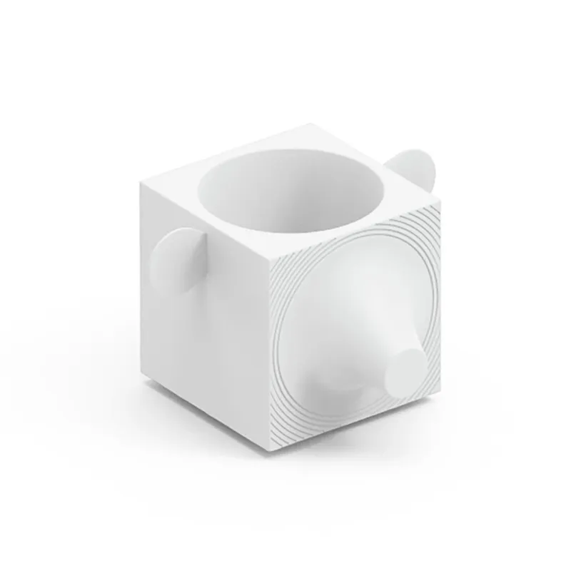 Ultime Pezzi Contenitore Multifunzione FERA CAPO DEEP L‘ORSO di Design Dimensioni 33,2x27,7x h 21,3 cm vaso, a portaoggetti o a elemento decorativo colore Quarzo Lyxo Design