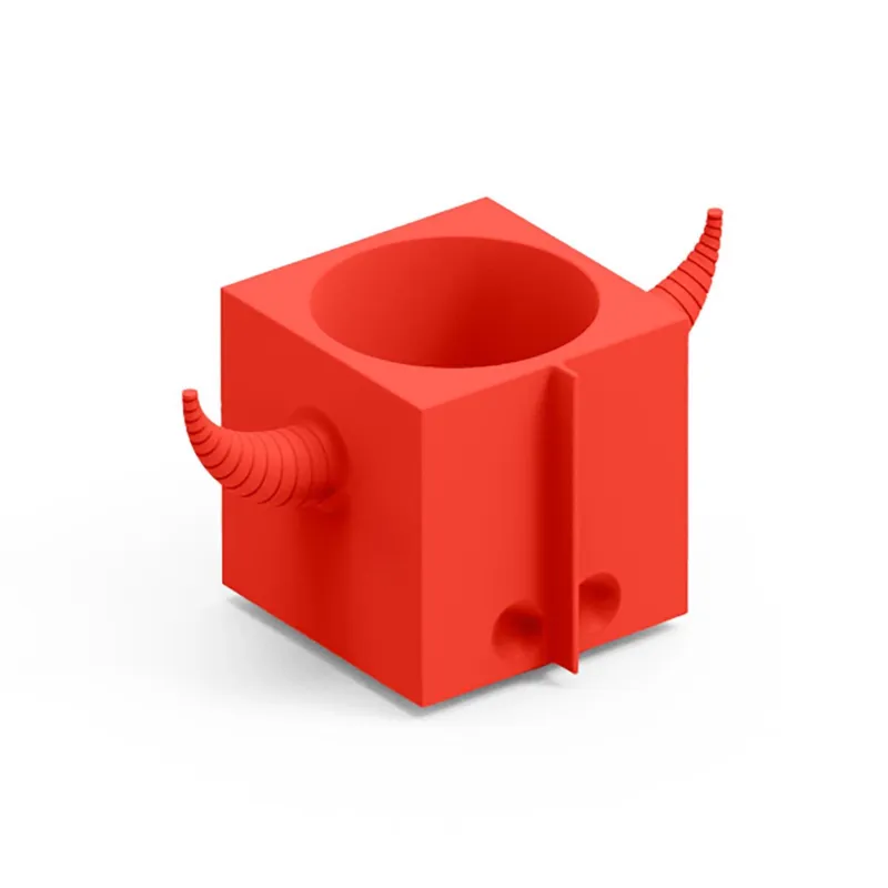 Promo Stagionale Contenitore Multifunzione FERA OROT DEP, il Toro di Design Dimensioni 40x22x h21 cm vaso, a portaoggetti o a elemento decorativo colore Corallo Lyxo Design