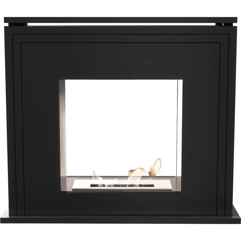 Camino a Bioetanolo JUNE TÜV Nero - Facile Installazione, Sicurezza Certificata, Dimensioni 80x27.5x67.9 cm KRATKI Esclusivo