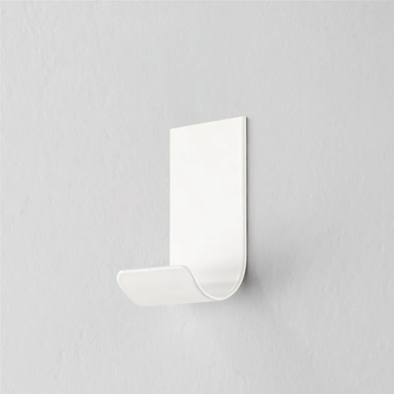 Appendiabiti da parete giovane semplice MIMI Dimensioni 3,5x4xh 7 cm Si portata max 5Kg metallo da attaccare a muro con biadesivo in dotazione colore bianco D-segno Home Office Compra Online