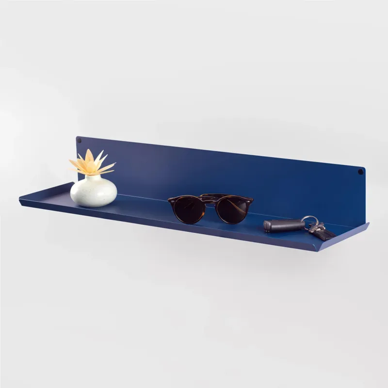 Offerta Limitata Mensola in metallo Fly-K mensola in metallo da muro Minimal Dimensioni 60x15x h 10 cm Portata massima 15 kg costituita da unico elemento in acciaio verniciato Blu Oceano D-segno Home Office