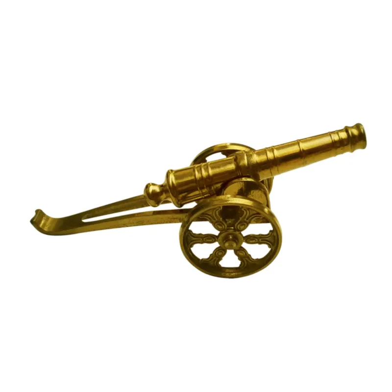 Spedito Oggi Fermacarte Cannone in Ottone massiccio Dimensioni 23x7cm - peso 1.00 kg struttura in ottone massiccio realizzato in Italia ottone lucido Sessa Ferro Battuto