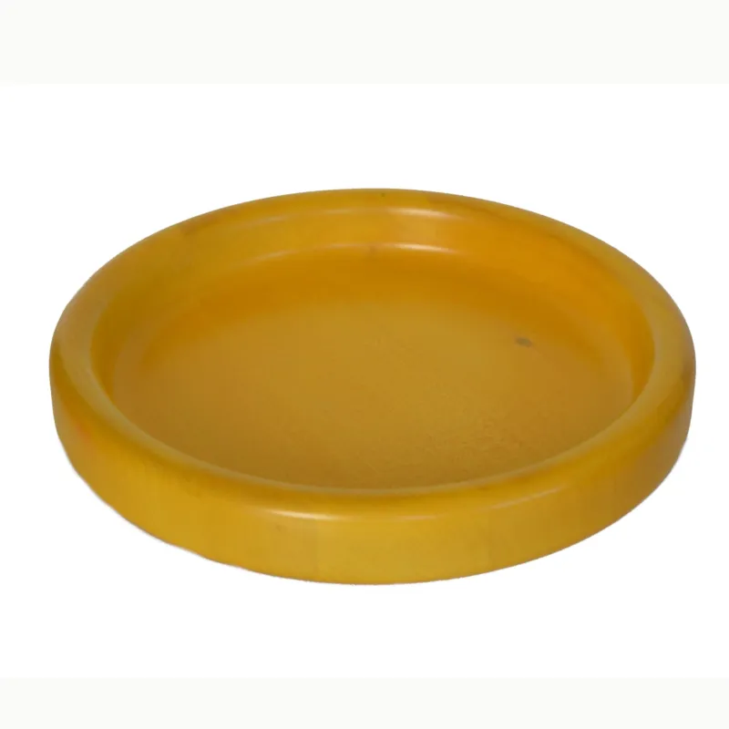 Ciotola in legno massello tornita a mano Medio Ø 34xh 6 cm per centrotavola portafrutta o vassoio colore Giallo Manzoni Pietro Nuova Collezione