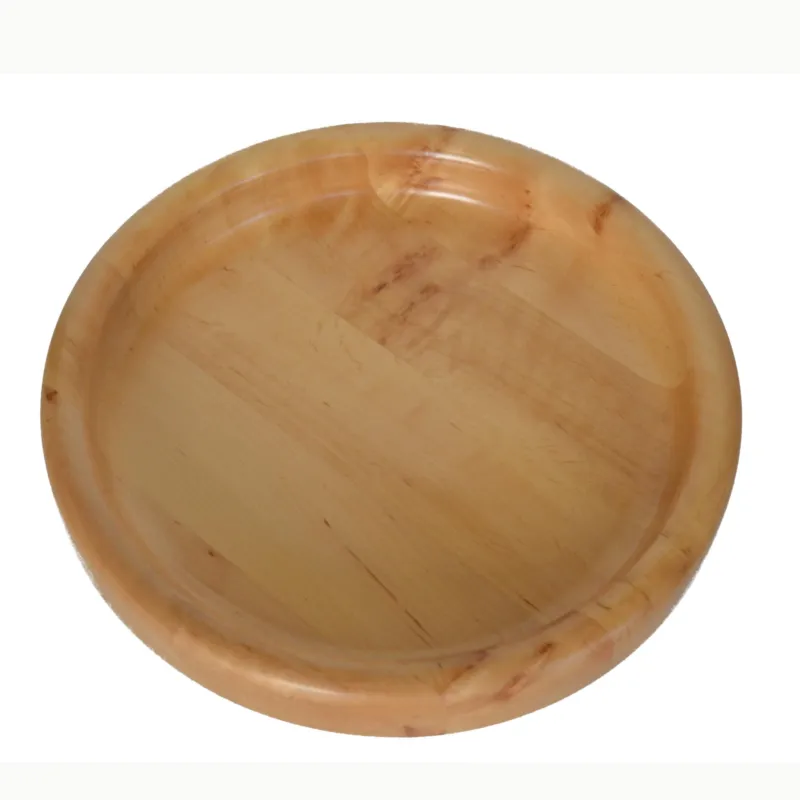 Saldi Ciotola in legno massello tornita a mano Big Ø 42xh 6 cm per centrotavola portafrutta o vassoio colore Naturale Manzoni Pietro