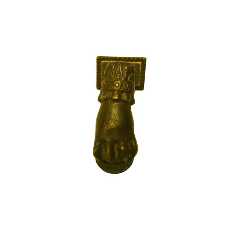 Battiporta in Ottone Massiccio Brunito disegno Mano misura Medio 6x14 cm colore Brunito Sessa Ferro Battuto Prezzo Di Fabbrica