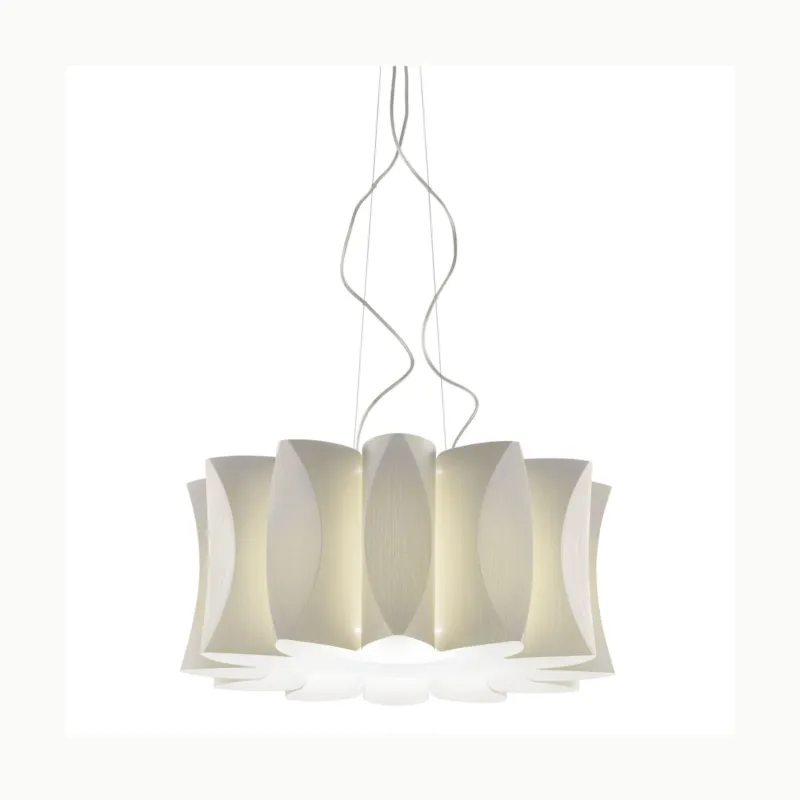 Popolare Lampadario a sospensione Fassino bianco VIRUS SMALL Dimensioni 46x46xh27cm- peso 2,00 kg Supporto in Metallo Sospensione Artempo Italia