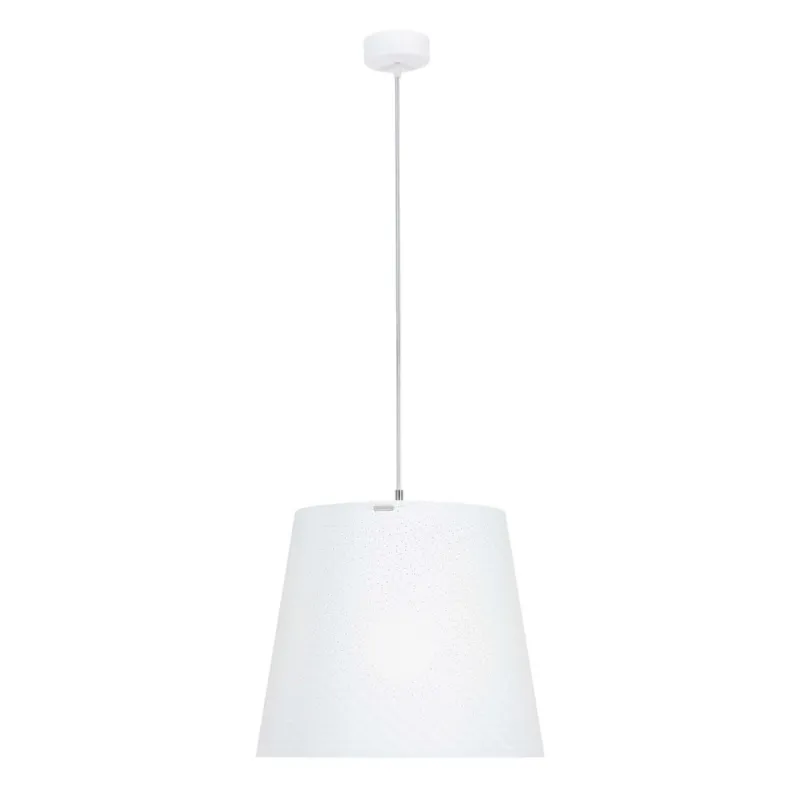 Sospensione con paralume Conico BOEMIA Ø42x36h cm 1x70 W max E 27 HGS colore paralume bianco Emporium Prezzo Basso